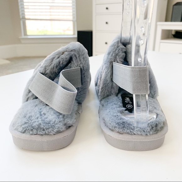 J.Mark Gray Fluffy Slippers Mellow-07 - Picture 6 of 9